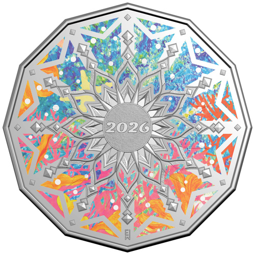 Australia 2026 Christmas Coral Reefs 50c Coloured UNC Coin Single