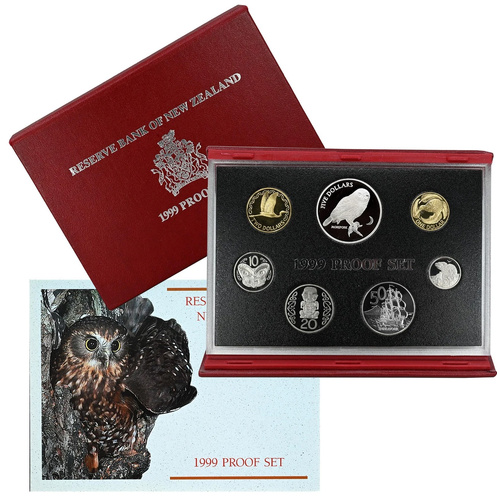New Zealand 1999 7-Coin Proof Set