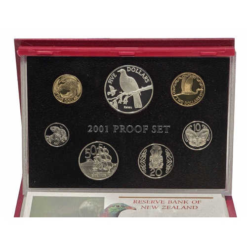 New Zealand 2001 7-Coin Proof Set