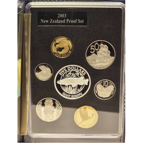 New Zealand 2003 7-Coin Proof Set