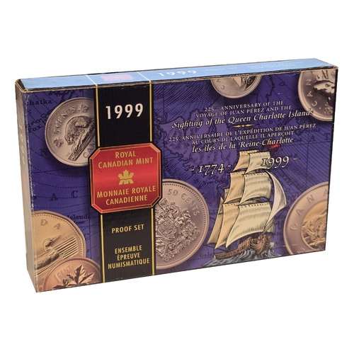 Canada 1999 "Voyage of Juan Pérez" 8-Coin Proof Double Dollar Set