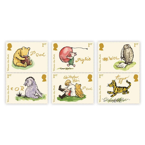 Great Britain 2026 Winnie the Pooh Set of 6 Stamps MUH