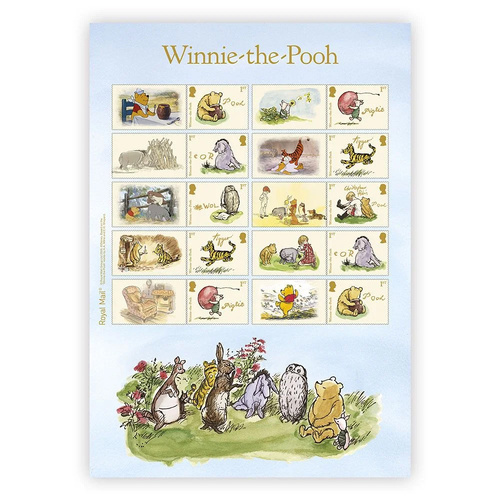 Great Britain 2026 Winnie the Pooh Collectors Sheet of 10 Stamps & Labels MUH