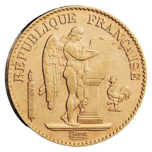 France 20 Francs "Angel" Gold Coin