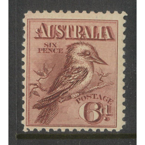 Australia 1914 6d Kookaburra Stamp SG19 Mint Unhinged