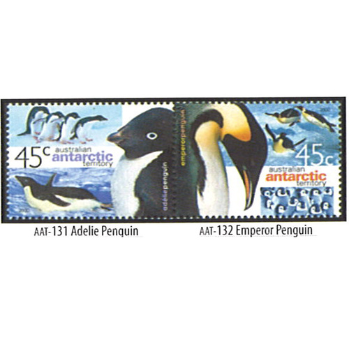 AAT STAMPS 2000 ANTARCTIC PENGUINS SETENANT PAIR
