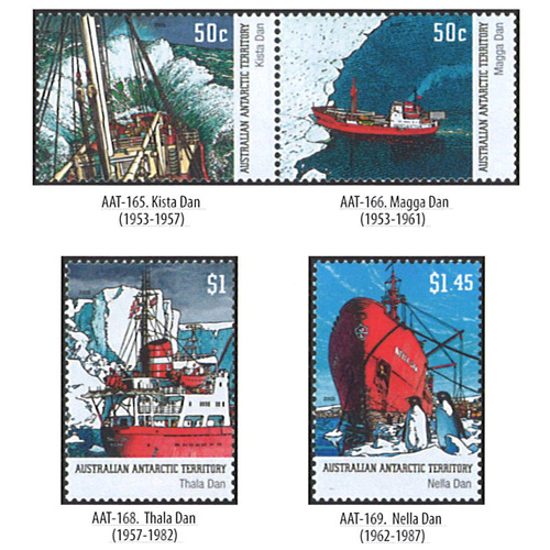 AAT STAMPS 2003 ANTARCTIC SHIPS SET OF 4