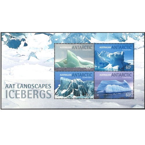 AAT STAMPS 2011 ICEBERGS MINI SHEET