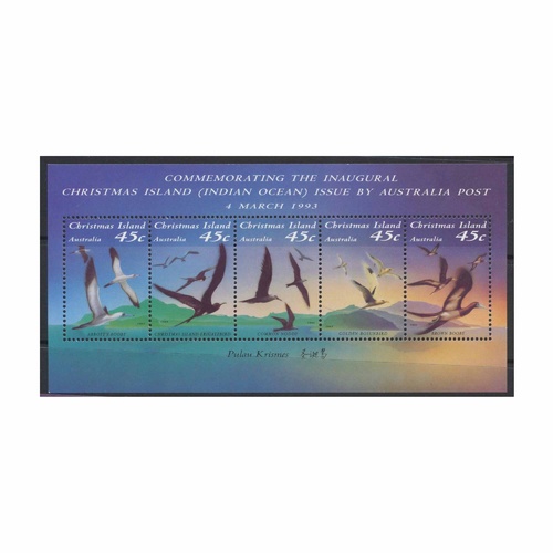 Christmas Island Stamps 1993 Seabirds Mini Sheet