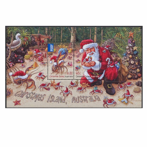 Christmas Island Stamps 2014 Christmas Mini Sheet