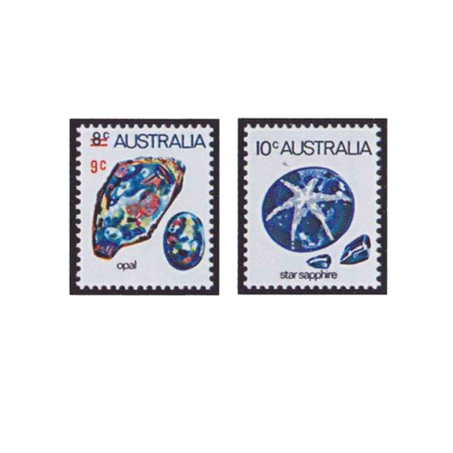 Australia 1974 (74) Surcharge & New Definitive Issue Set of 2 MUH SG 579/552a