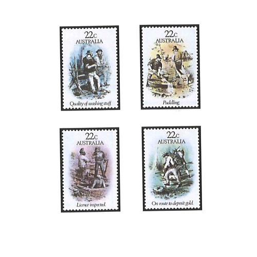 Australia 1981 (139) Gold Rush Era Set of 4 MUH SG 774/77
