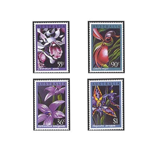 Australia 1986 (213) Australian Native Orchids Set of 4 MUH SG 1032/35