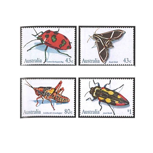 Australia 1991 (289) Australian Insects Set of 4 MUH SG 1287/90