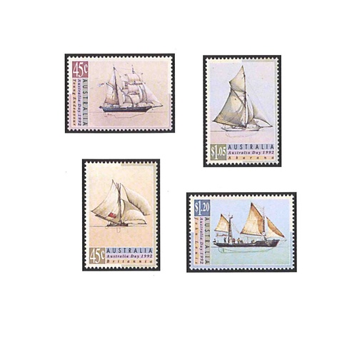 Australia 1992 (301) Australia Day Set of 4 & Mini Sheet MUH SG 1333/36, MS1337