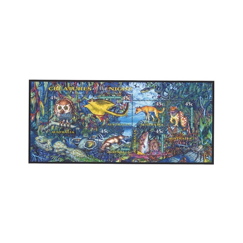 Australia 1997 (399) Creatures of the Night Mini Sheet MUH SG MS1719