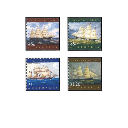 Australia 1998 (402) Australian Maritime Heritage Ships Set of 4 MUH SG 1727/30