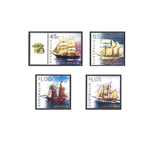 Australia 1999 (425) Sailing Ships of Australia Set of 4 MUH SG 1846/49