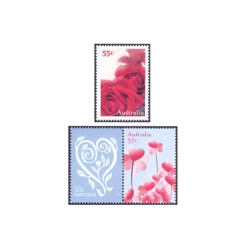 Australia 2009 (666) With Love Set of 3 MUH SG 3129/31