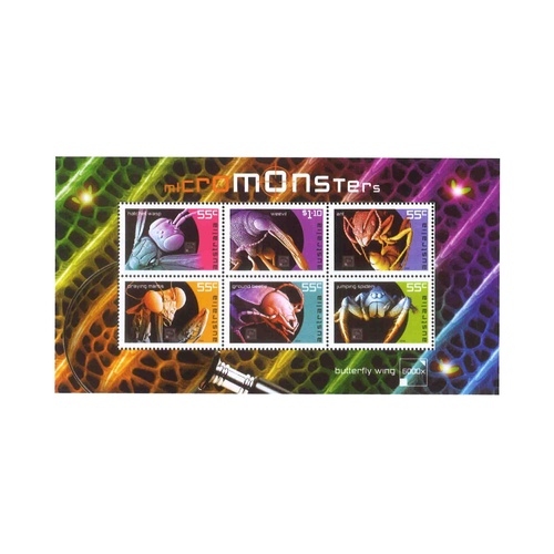 Australia 2009 (683) Micromonsters Mini Sheet MUH SG MS3241