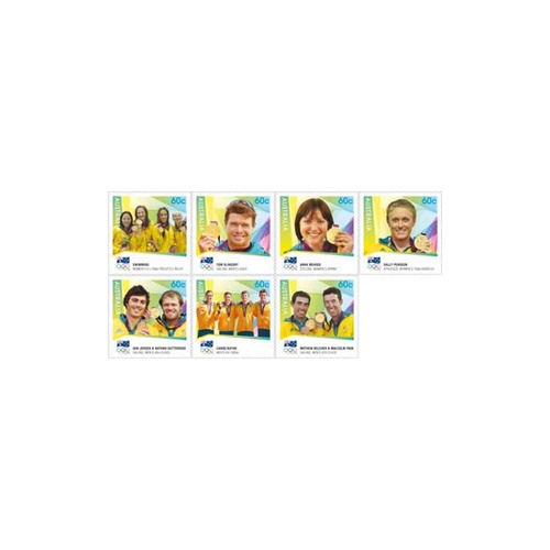 Australia 2012 (797) Australian Olympic Gold Medalists Set of 7 SG 3820/26