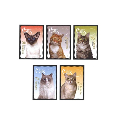 Australia 2015 (907) Cats Strip of 5 MUH SG 4362/65
