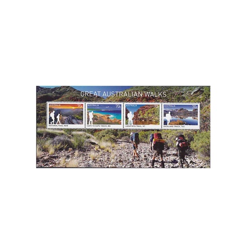 Australia 2015 (914) Great Australian Walks mini sheet MUH SG MS4400