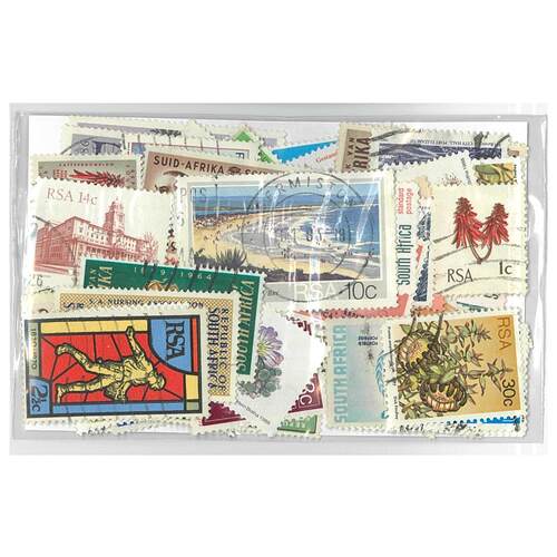 South Africa - 50 Different Used Stamps in Bag