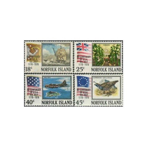 1976 (SG172/5) Norfolk Isl Bicentenary of American Revolution