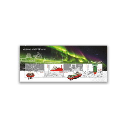 AAT 2020 RSV Nuyina Icebreaker Miniature Sheet of 4 Stamps MUH