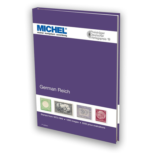 Michel German Reich Stamp Catalogue 2021 1st Edition in English Hardcover