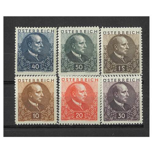 AUSTRIA: 1930 ANTI-TB (Miklas) SET 6 STAMPS MICHEL 512/17 MLH #EU154