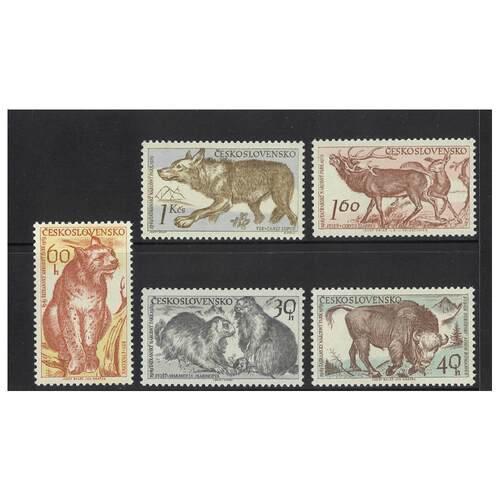Czechoslovakia: 1959 Tatra Park Animals Set of 5 Stamps Michel 1153/57 MUH #EU161