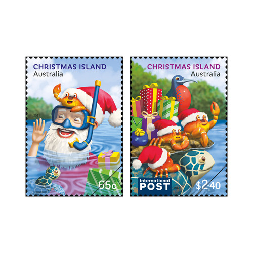 Christmas Island 2021 Christmas Set of 2 Stamps MUH