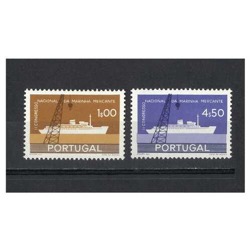 Portugal: 1958 Merchant Marine Congress Set of 2 stamps Scott 838/39 MUH #EU185