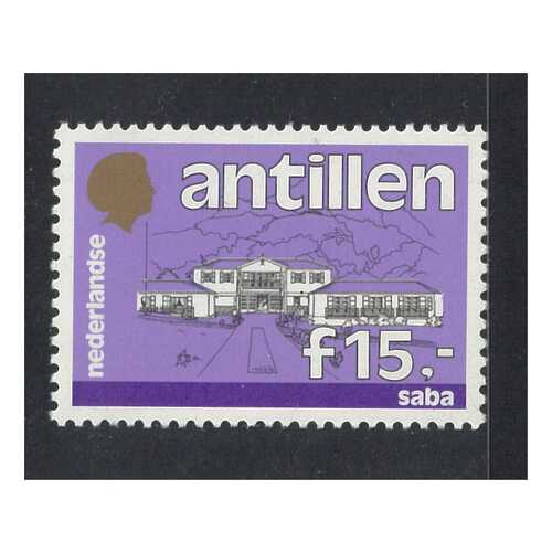 Netherlands Antilles: 1989 15g Saba Building Single Stamp Scott 555 MUH #RW478