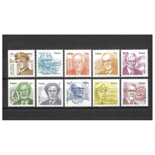 Palau: 1999 Personalities Set/10 TO $3.20 Scott 485/94 MUH #RW480