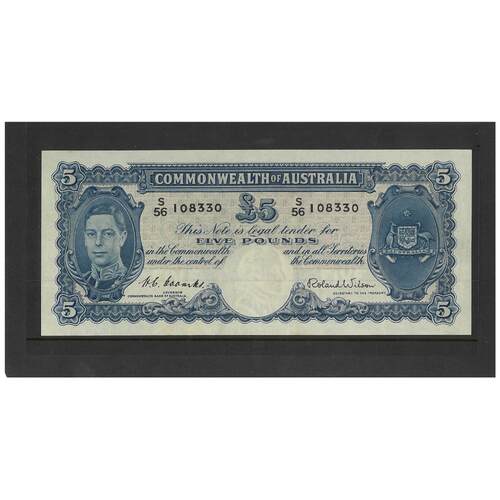 Commonwealth of Australia 1952 £5 Banknote Coombs/Wilson aEF/EF R48 #P-28