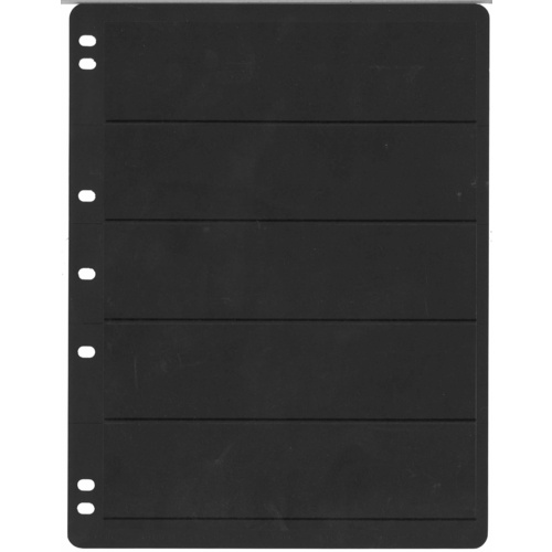 Prinz Single-Sided Stamp Stock Page Five Divisions Pack of 10