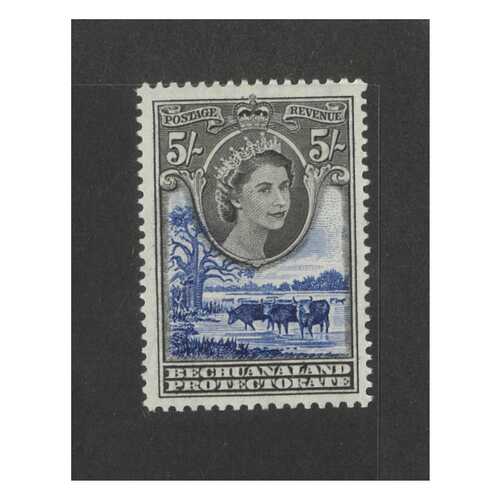Bechuanaland: 1955 Queen 5/- Single Stamp SG 152 MUH #BR402
