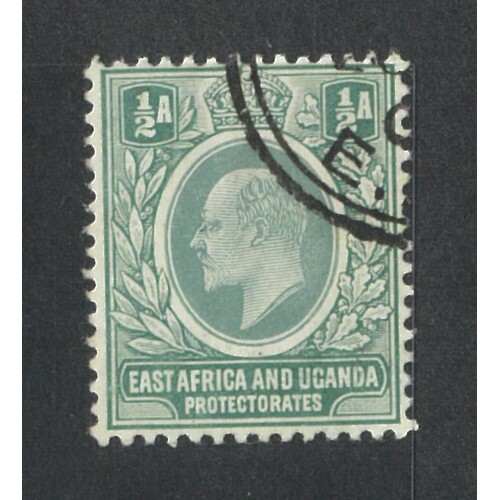 East Africa & Uganda: 1904 MULT Crown CA WMK KEVII ½d Chalk Paper Single Stamp SG 17a FU #BR403