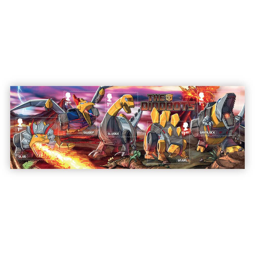 Great Britain 2022 Transformers Miniature Sheet of 5 Stamps MUH