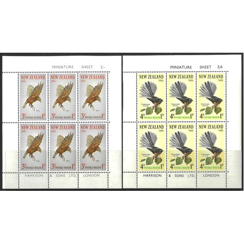 New Zealand: 1965 Health Mini Sheet Set/2 SG 832c MUH #CD28