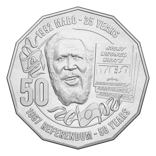 Australia 2017 50 Years 1967 Referendum & 25th Anniv Mabo Decision 50c Loose UNC Coin