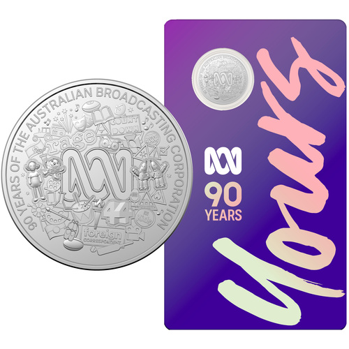 Australia 2022 90th Anniversary of the ABC 20c UNC Coin Carded