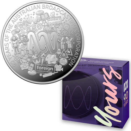 Australia 2022 90th Anniversary of the ABC $1 1/2oz Fine Silver Proof Coin