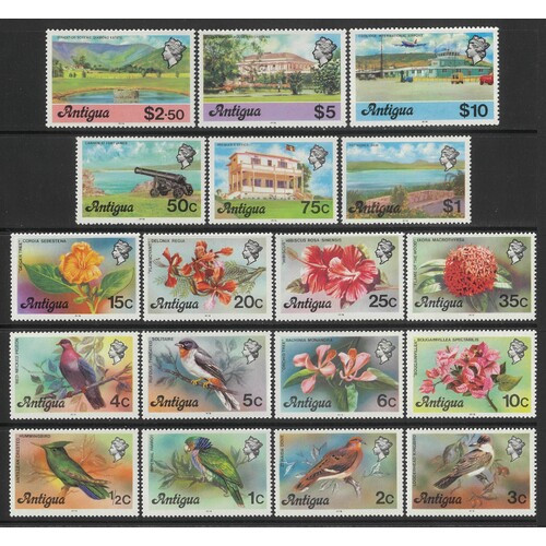 Antigua: 1978 Pictorial Set/18 Stamps TO $10 With "1978" IMPRINT Date SG 469B/86B MUH #BR343