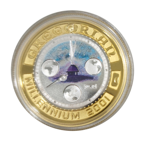 Australia 2001 Millennium Bi-metal Fine Gold & Silver Proof-like $20 Coin Perth Mint