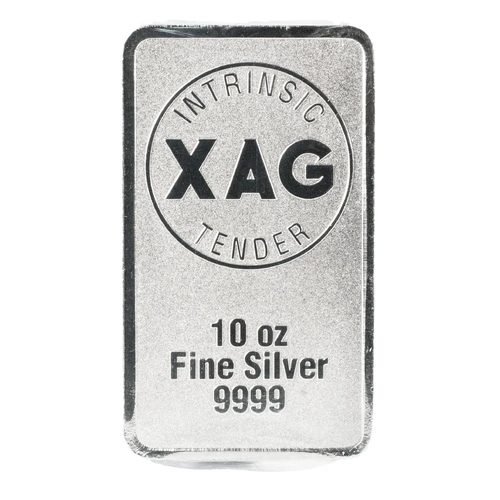 Intrinsic Tender Silver XAG Minted Bar 10oz