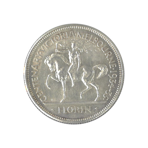 Australia 1934/35 Melbourne Centennial Florin EF Condition